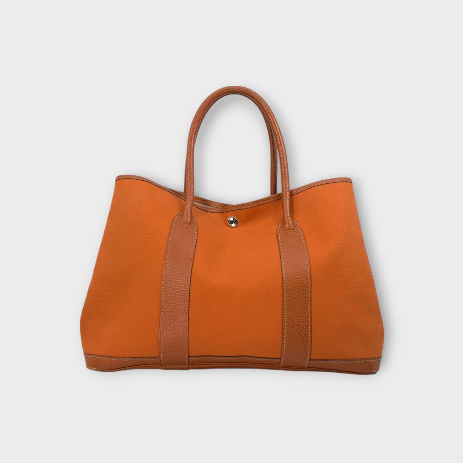 Hermès Garden Party PM 36 Toile Officier Potiron【A】