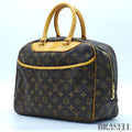LOUIS VUITTON Deauville M47270 Monogram Travel Handbag Large Brown Unisex