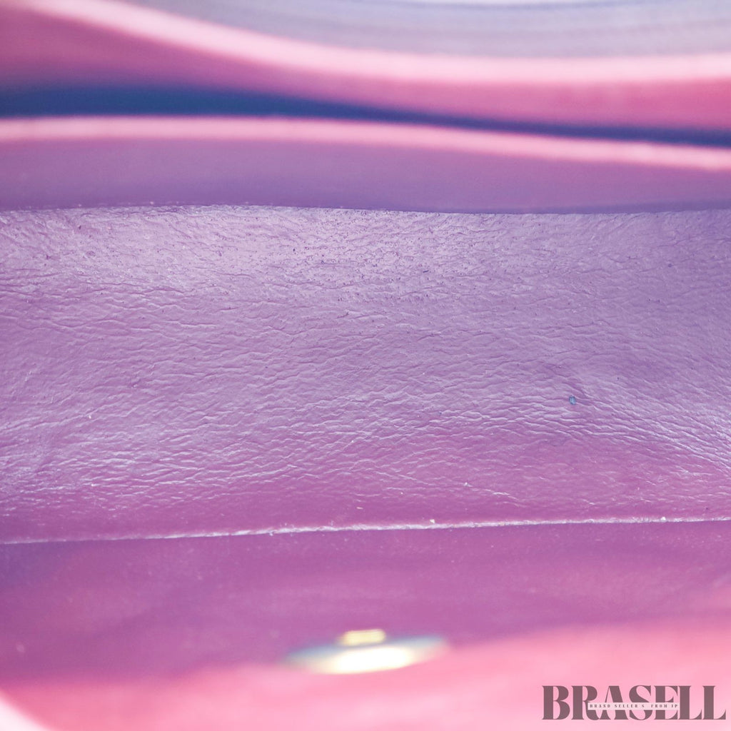 Borsa a tracolla Chanel Mini Matelassé in pelle di agnello con catena...