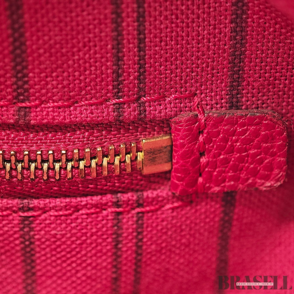 Louis Vuitton Speedy Bandoulière 25 Bag Handbag Monogram Empreinte Red Women’s