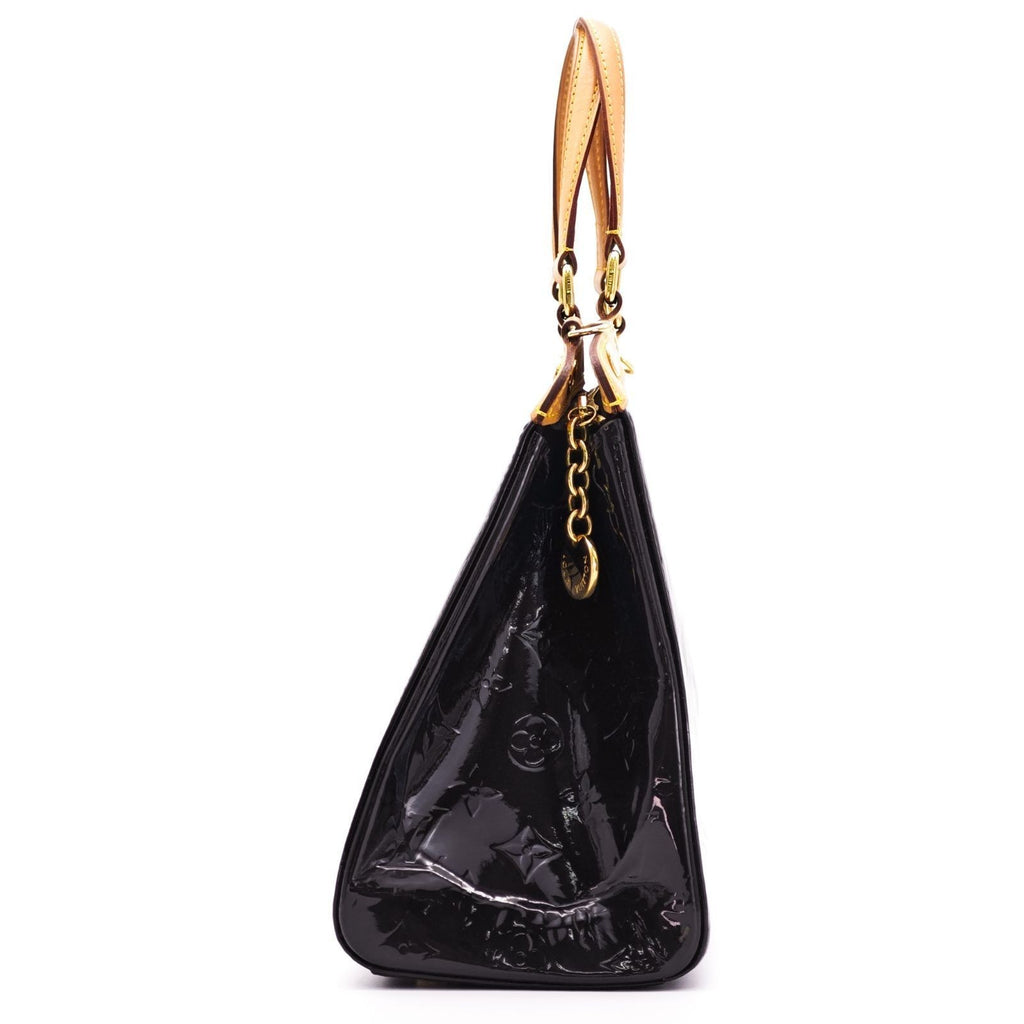 LOUIS VUITTON Blair MM M91690 Monogram Vernis Purple 2-Way Shoulder Handbag