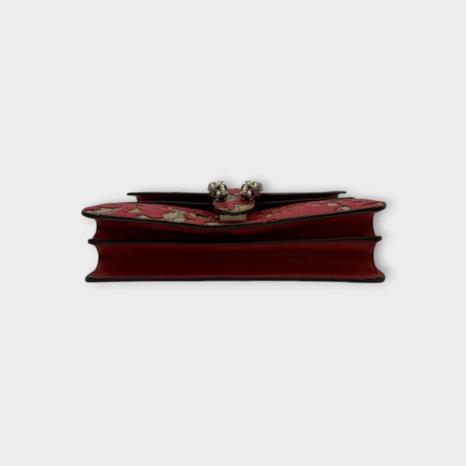 GUCCI Red GG Supreme Dionysus Arabesque Chain Shoulder Bag