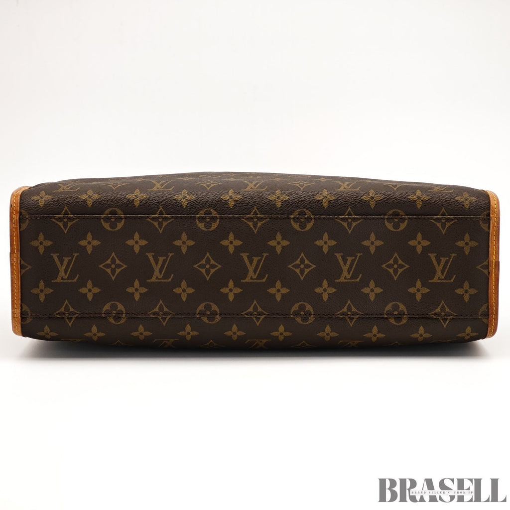 Louis Vuitton Monogram Rivoli M53380 Business Bag Handbag Brown Canvas Unisex