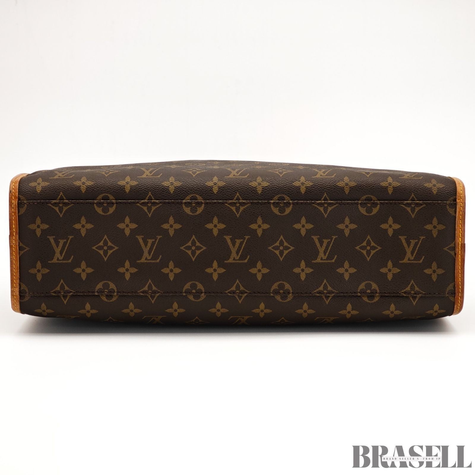 Louis Vuitton Monogram Rivoli M53380 Business Bag Handbag Brown Canvas Unisex
