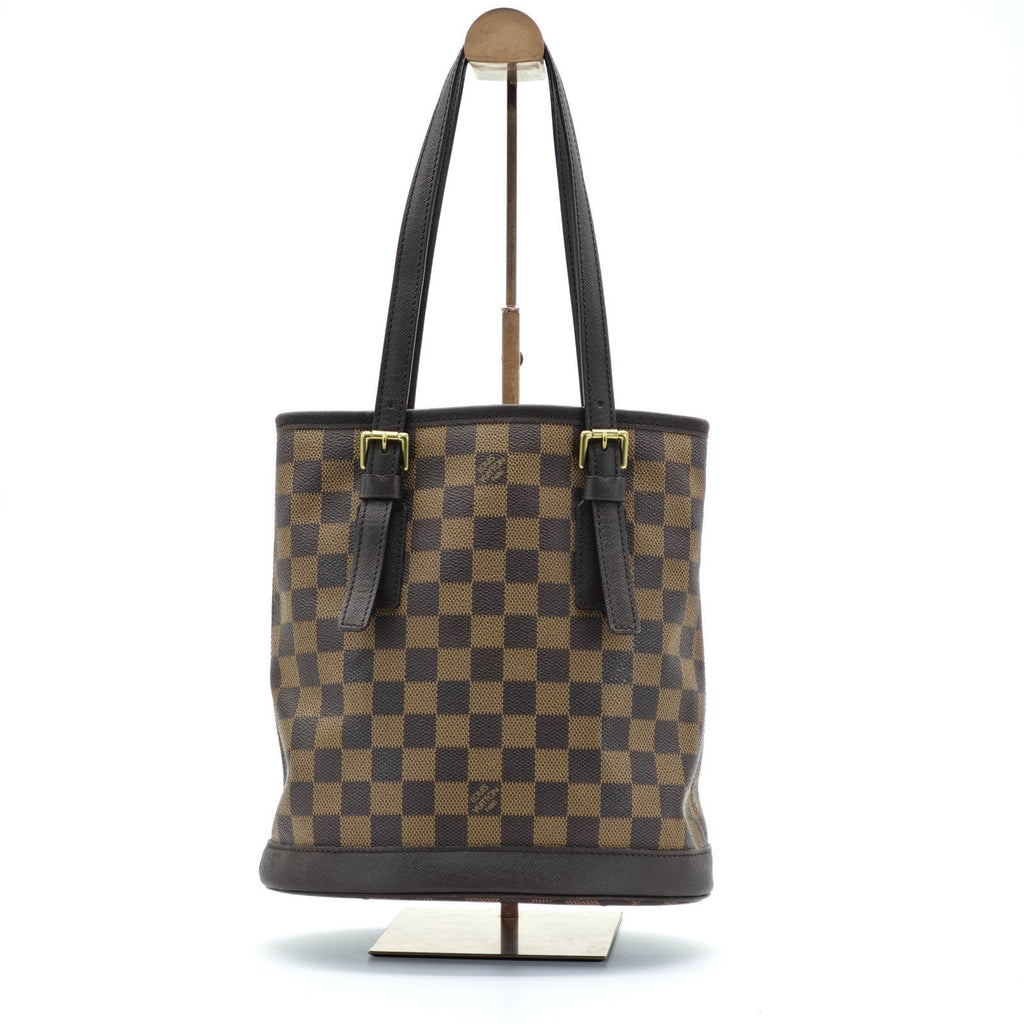 LOUIS VUITTON Damier Male Bucket Bag N42240 Tote Bag Bucket Bag Brown Women's