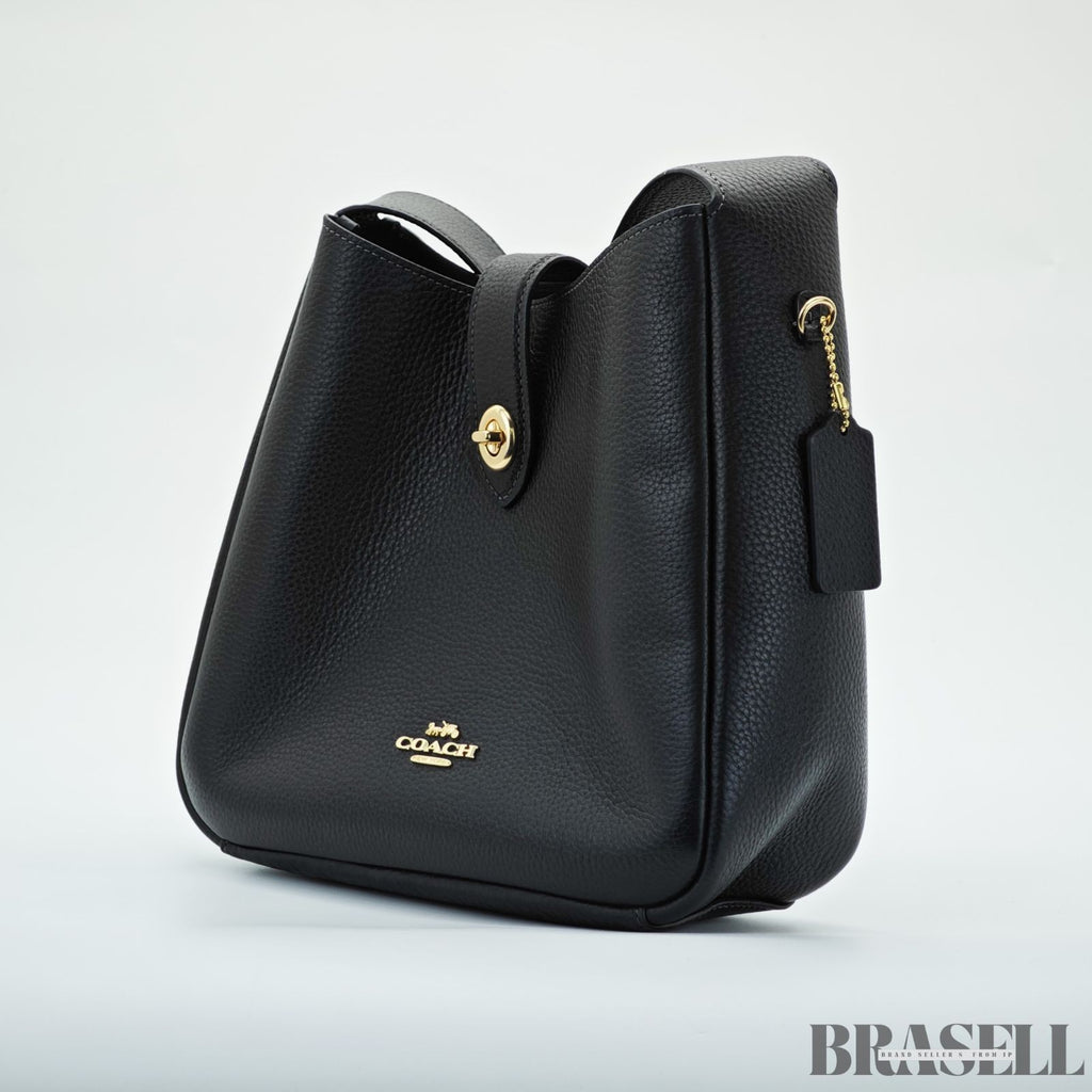 COACH Hadley Convertible Crossbody Bag CW002 IMBLK Bucket Bag Shoulder Bag Black