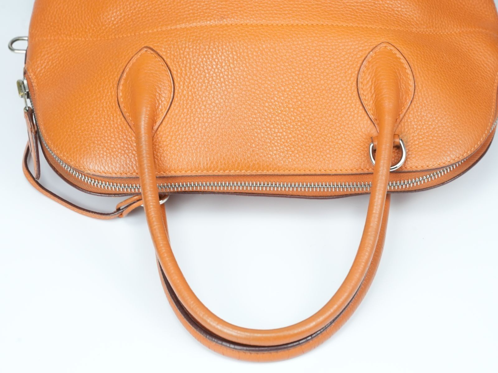 HERMES Bolide 31 Handbag with K stamp Orange Taurillon Clemence