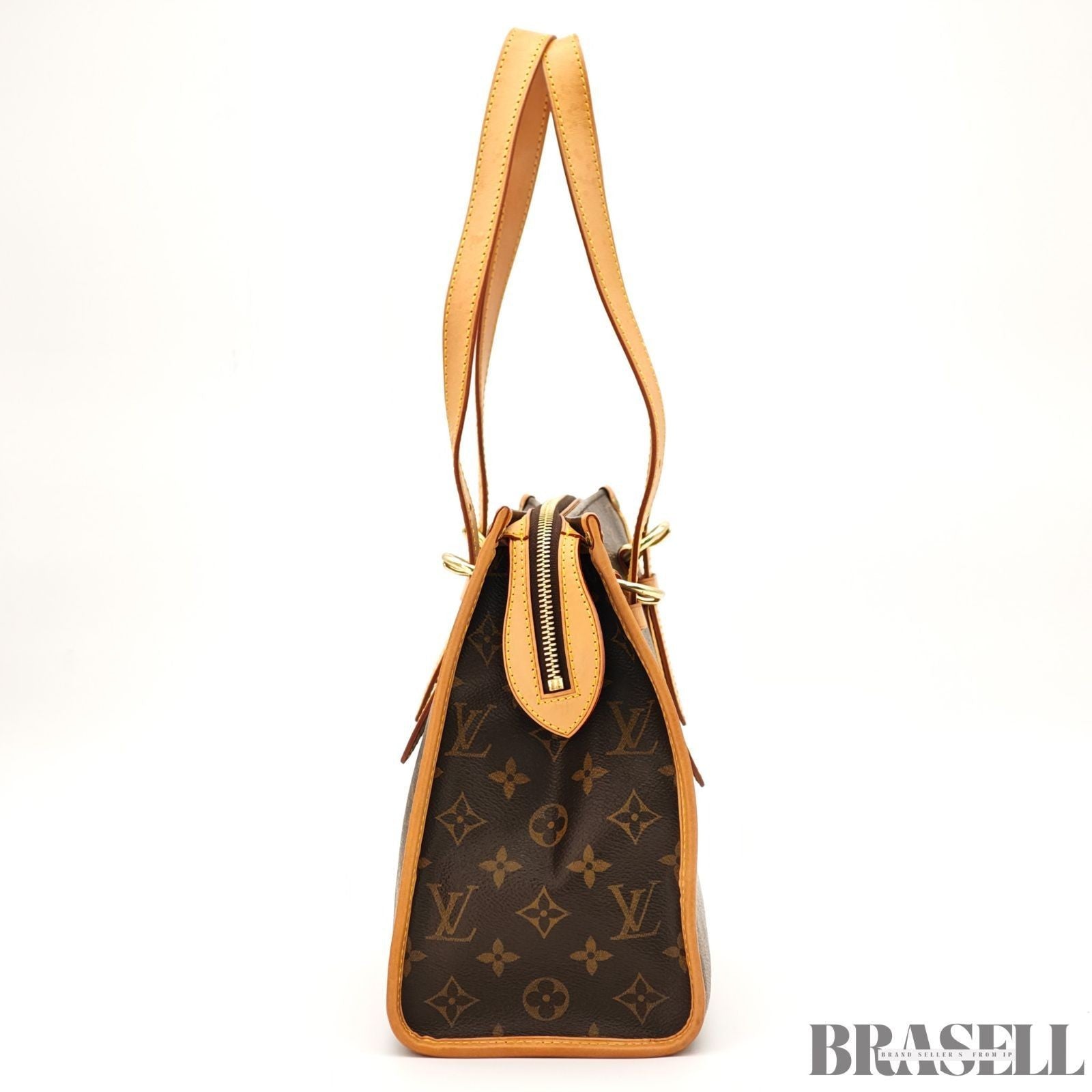 Authentic Louis Vuitton Monogram Popincourt Tote bag M40007 Canvas Brown