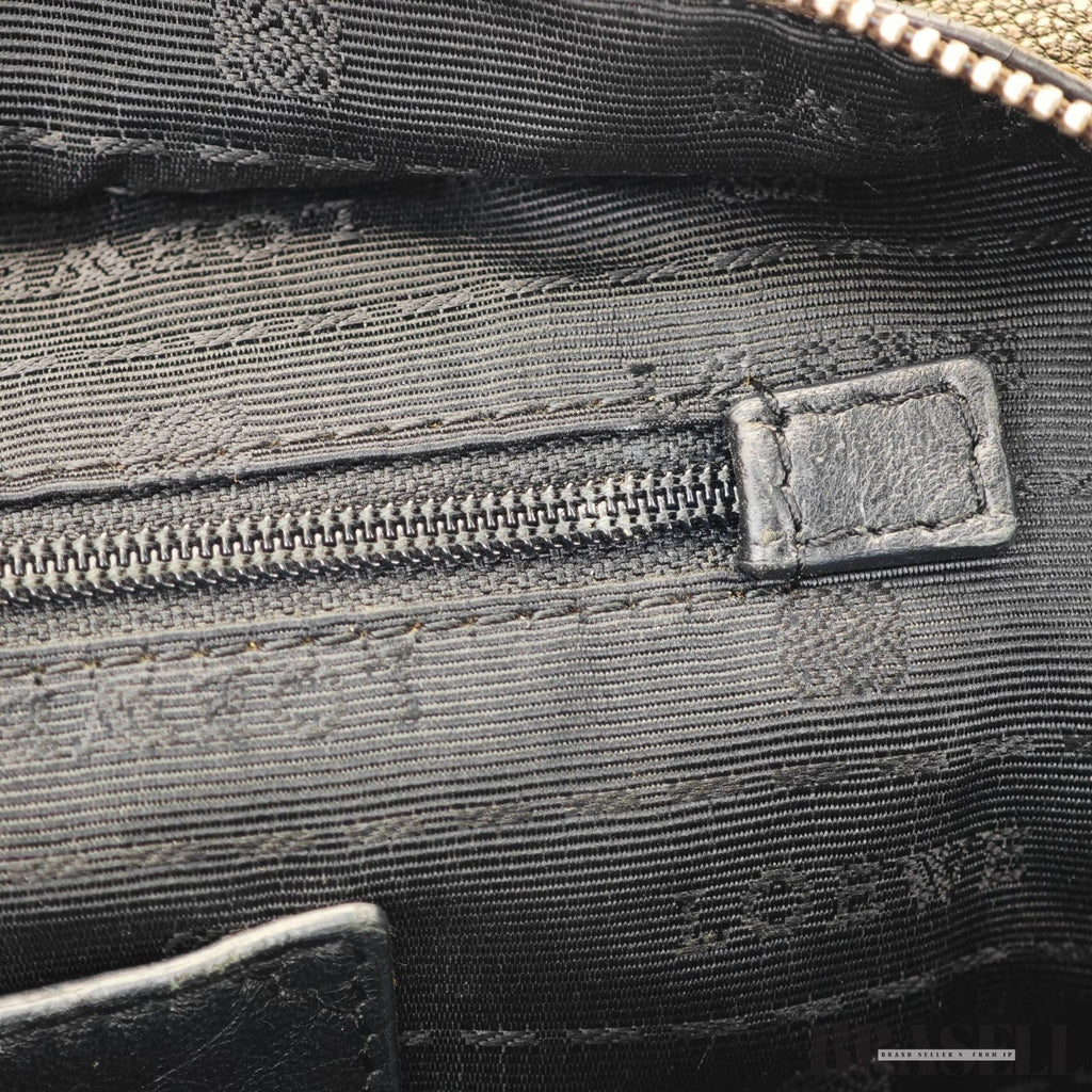 LOEWE Amazona 23 Bag Horizontal Handbag Gunmetal Women's and Men's
