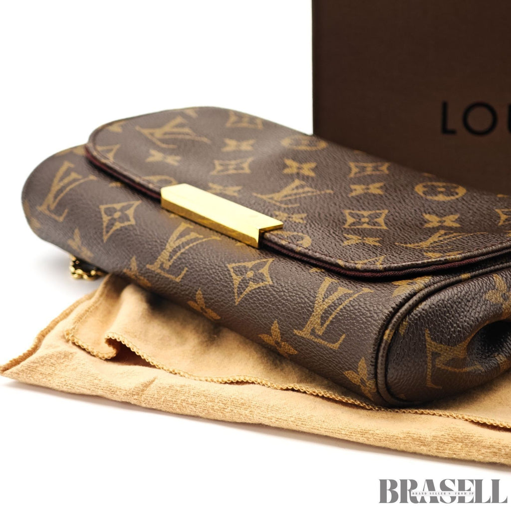 LOUIS VUITTON Monogram Favorit MM Shoulder Bag 2way M40718 Auth FL3175