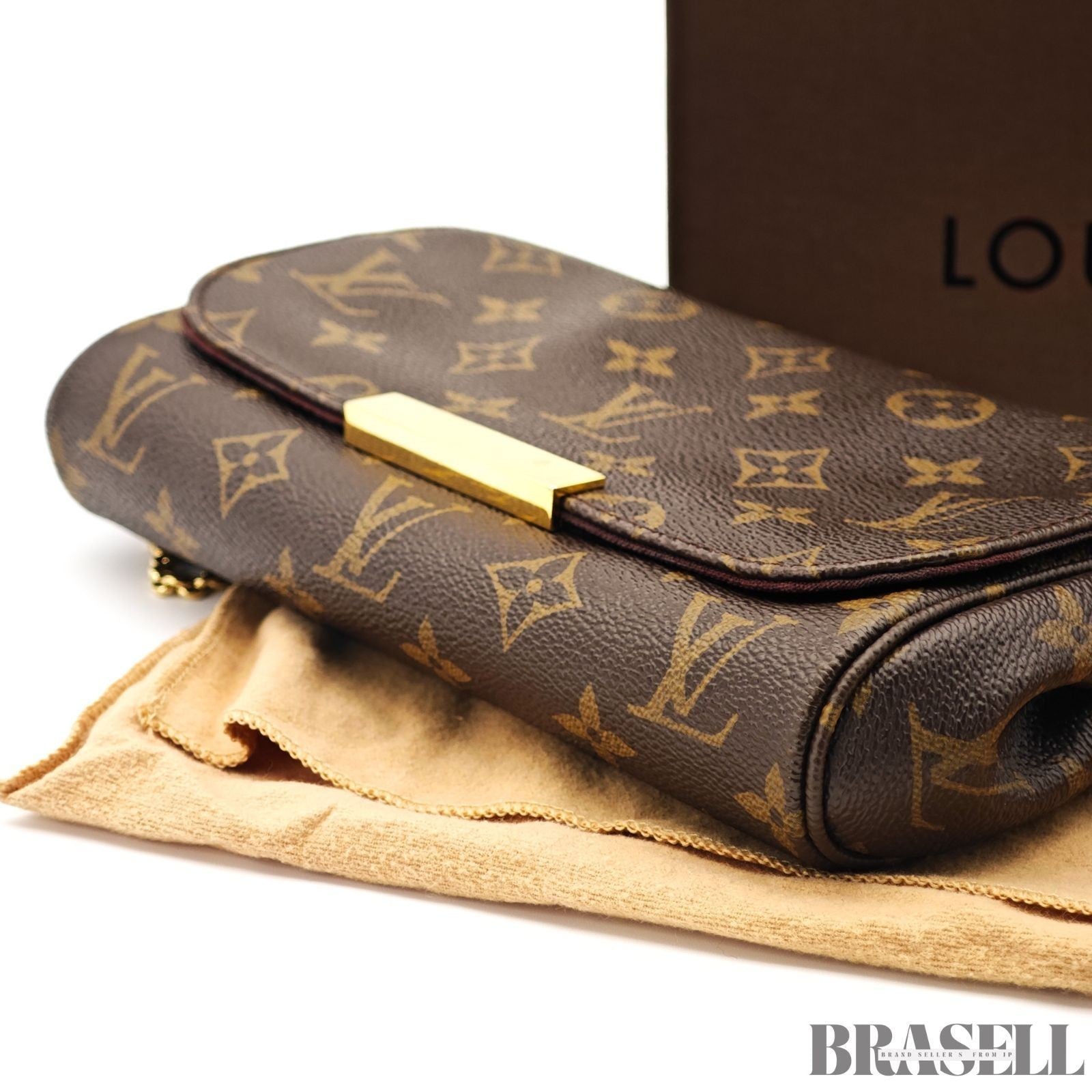 LOUIS VUITTON Monogram Favorit MM Shoulder Bag 2way M40718 Auth FL3175