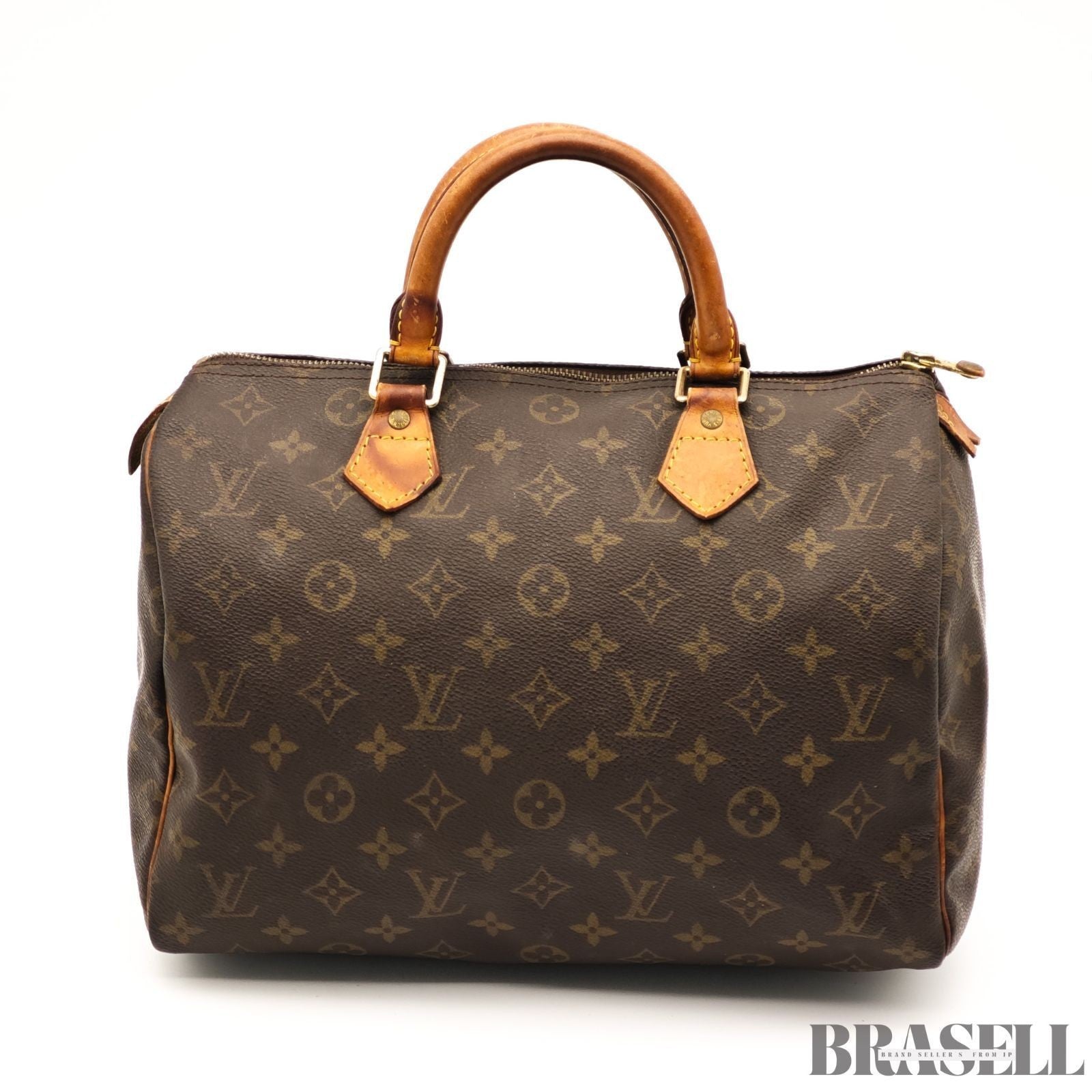 Louis Vuitton Monogram Speedy 30 M41108 Handbag Mini Boston Bag Canvas Brown