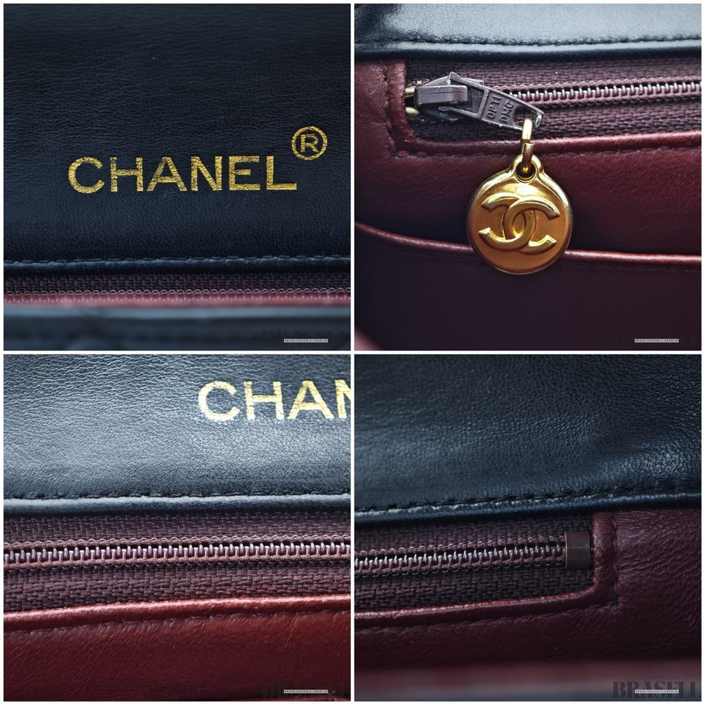Chanel Matelassé 23 Lambskin Black 1192228 Shoulder Bag Flap Compact Black