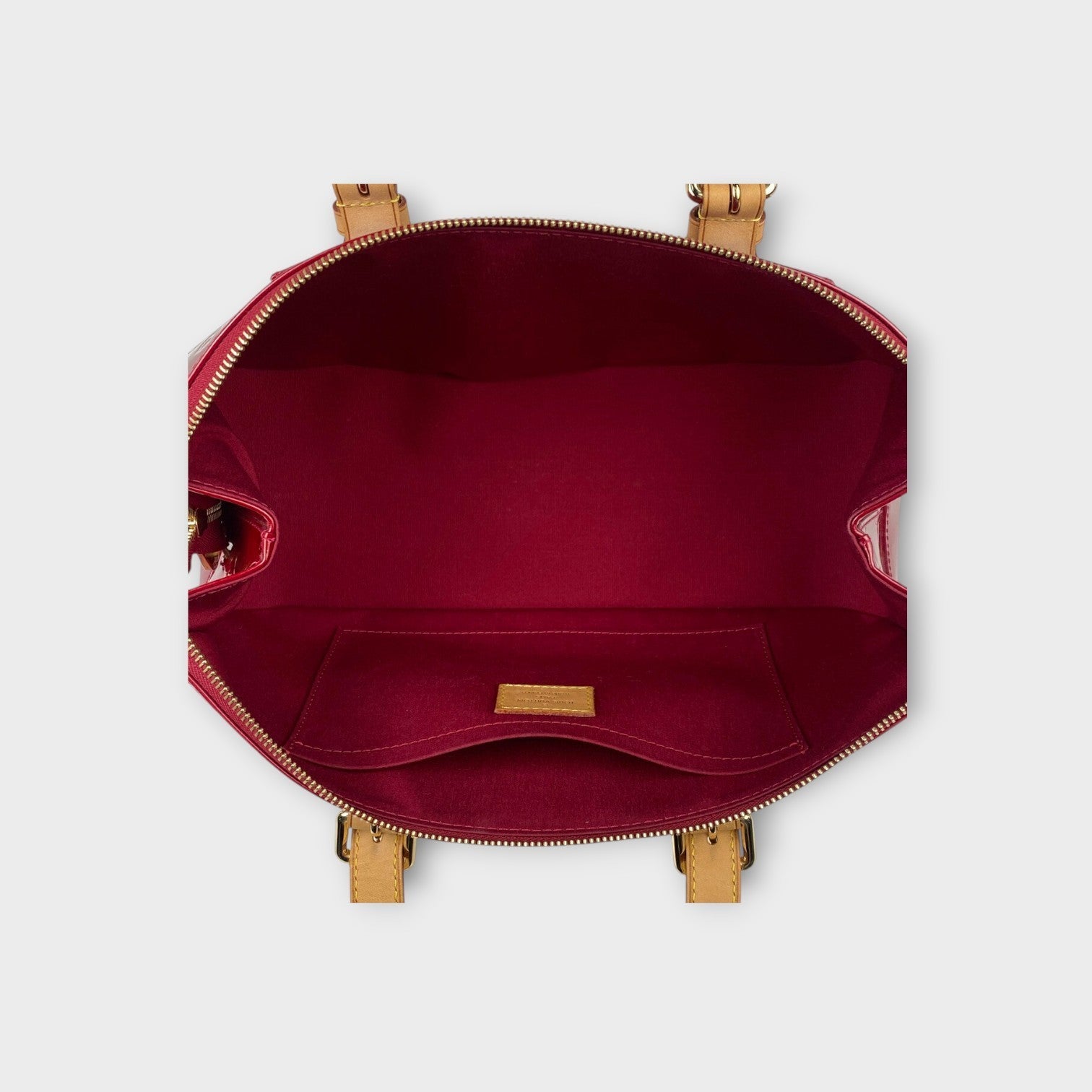 Louis Vuitton Rosewood Avenue Handbag Patent Monogram Vernis M93507【A】