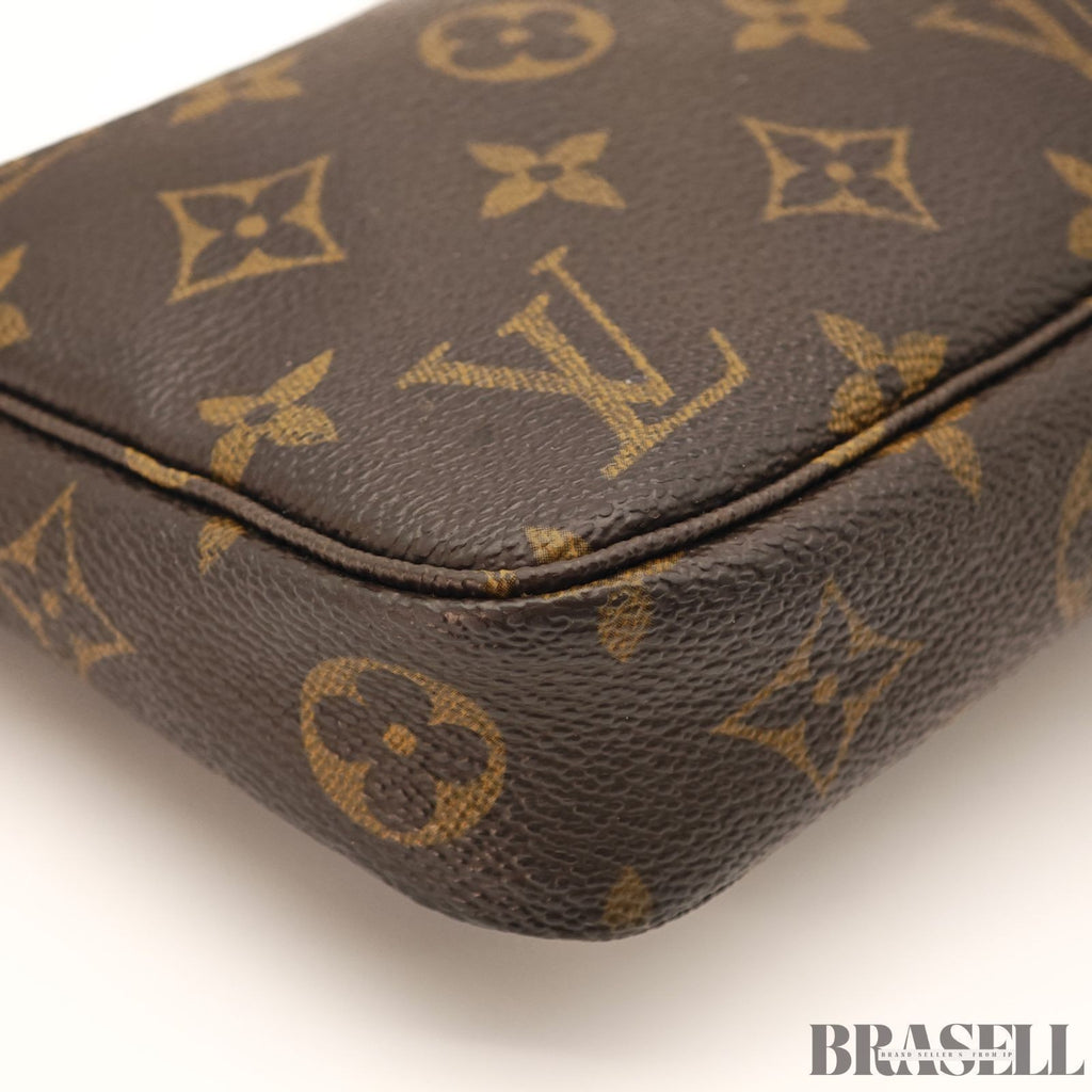 Louis Vuitton Pochette Accessories M51980 Borsa a mano Pochette Marrone...