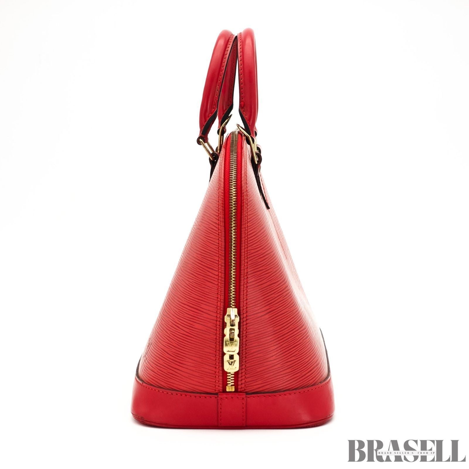 Louis Vuitton Epi Alma M52147 Castillian Red Handbag Tote Bag Leather Woman