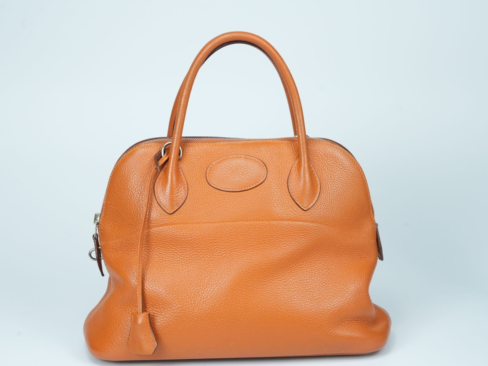 HERMES Bolide 31 Handbag with K stamp Orange Taurillon Clemence