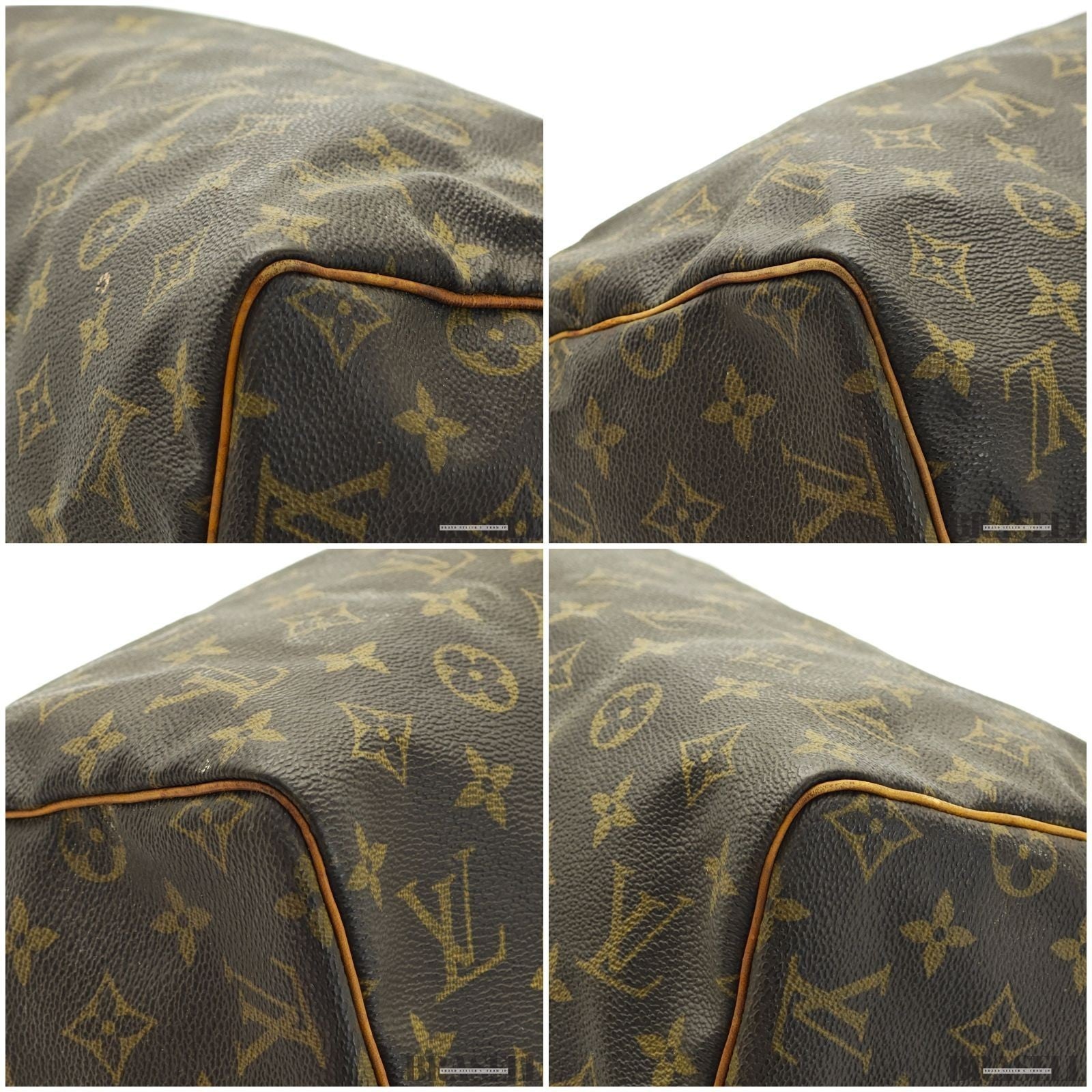 Louis Vuitton Speedy 30 M41526 Monogram Handbag Tote Bag Brown Woman