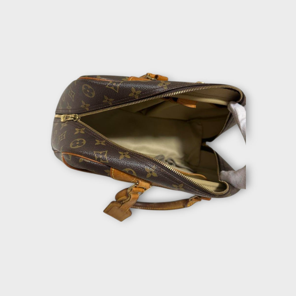 Louis Vuitton M47270 Bowling Vanity Deauville Brown PVC Leather Boston Bag 【B】