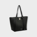 Louis Vuitton Lockme Cabas Tote Bag M42291 Black Leather Turn Lock 【A】