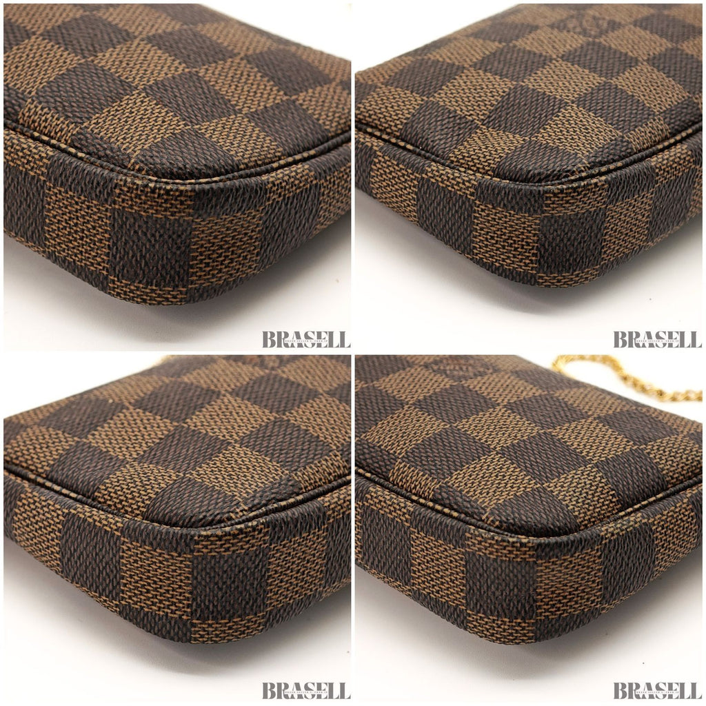 Louis Vuitton Damier Ebene Mini Pochette Accessoires M58009 Handbag Brown