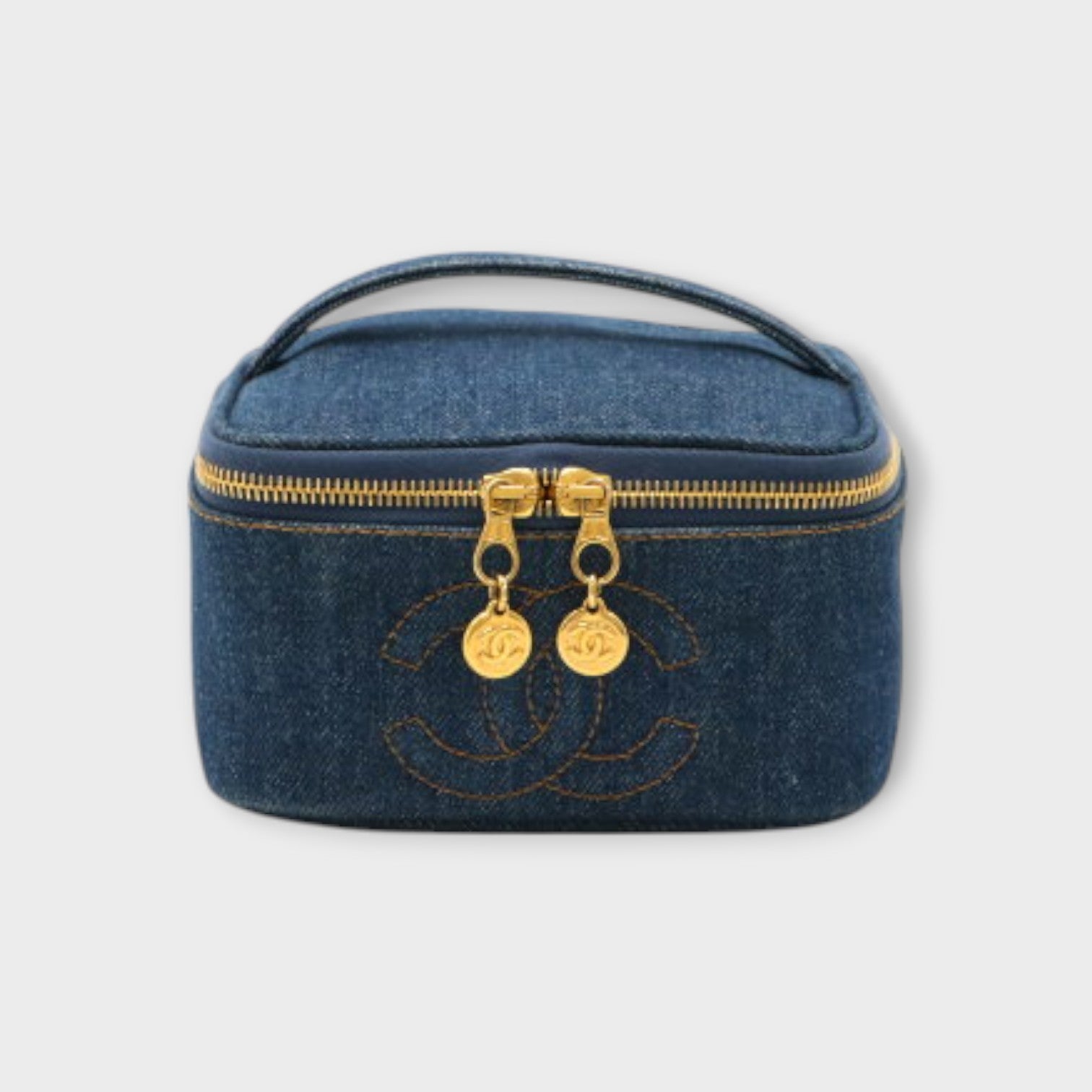 Chanel Denim Vanity Bag with Coco Mark【B】