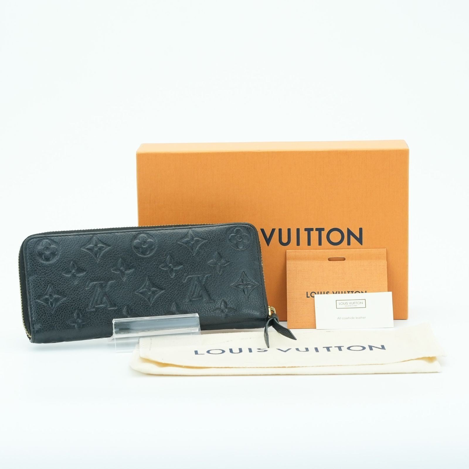 LOUIS VUITTON Empreinte Portefeuille Clemence M60171 Long Wallet Black