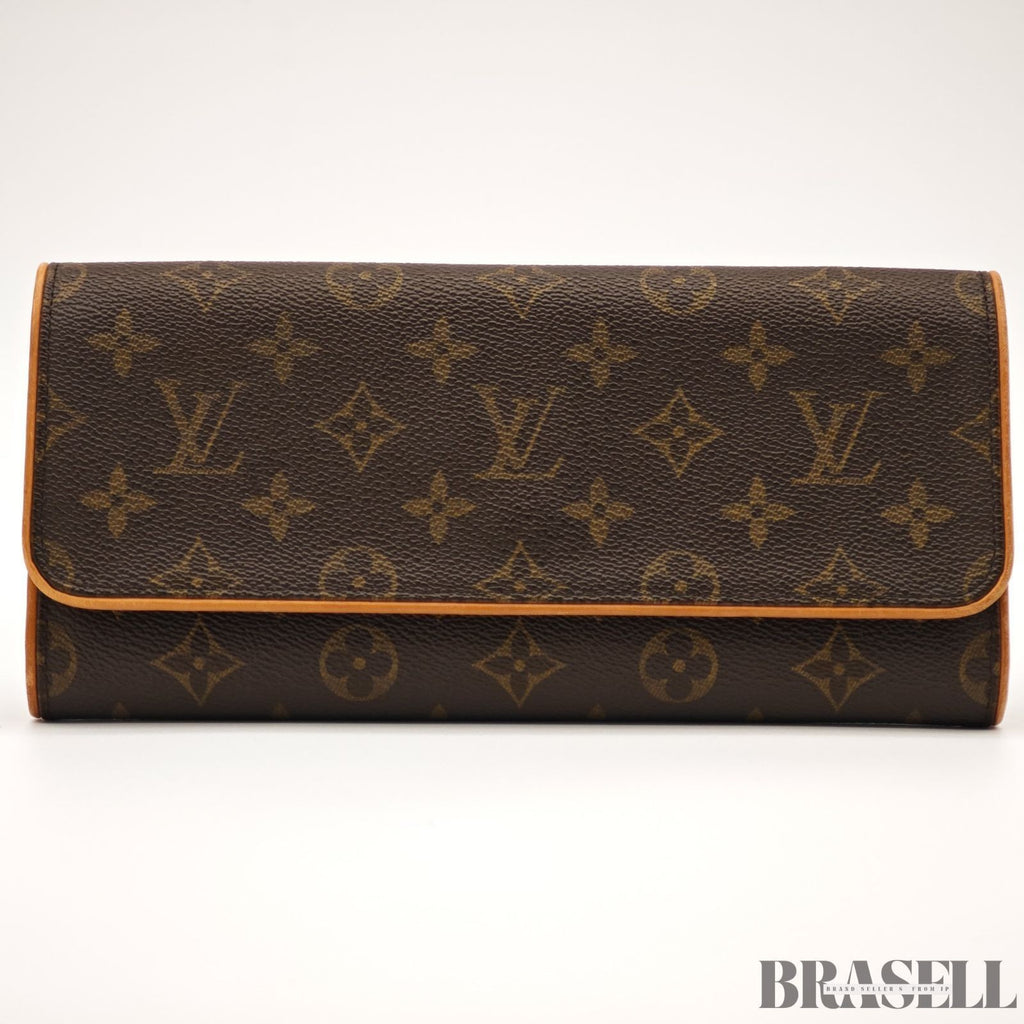 Louis Vuitton Pochette Twin GM M51852 Monogram Canvas Brown Shoulder Bag