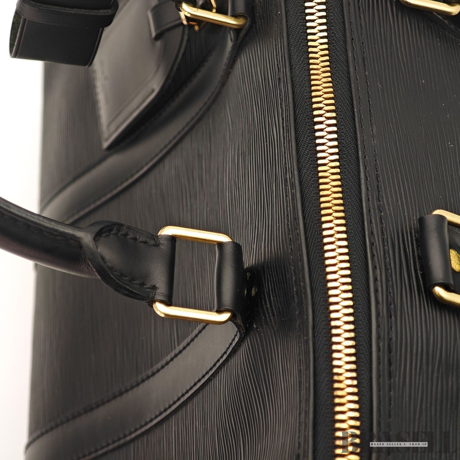 Louis Vuitton Epi Keepall 50 M42962 Boston Bag Travel Black Unisex w/Padlock Key