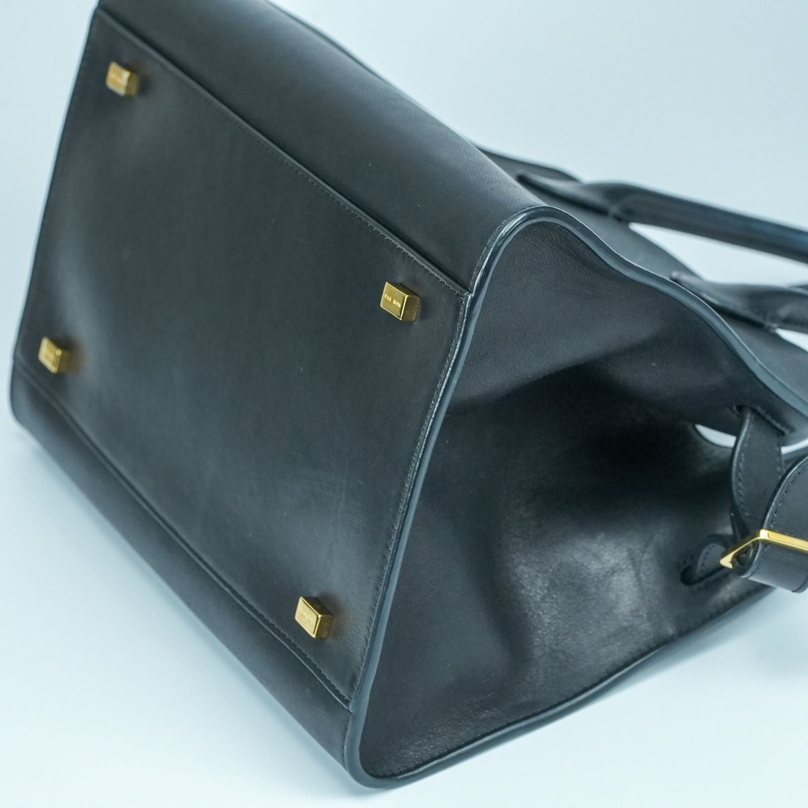 THE ROW Margaux 10 Saddle Leather 2-Way Handbag Shoulder Bag