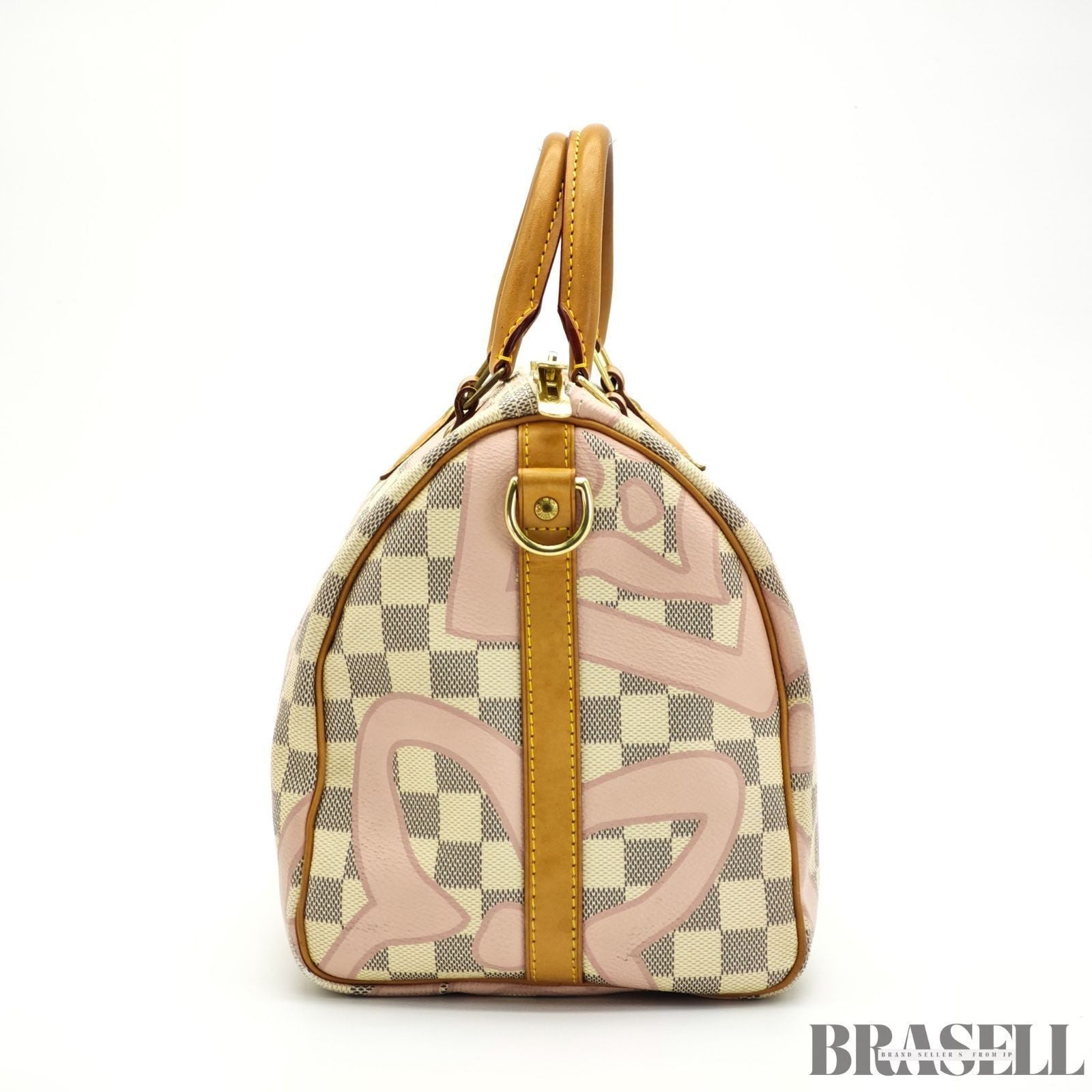 Louis Vuitton Speedy Bandoulière 30 Tahiti N41052 2Way Handbag Ivory Pink