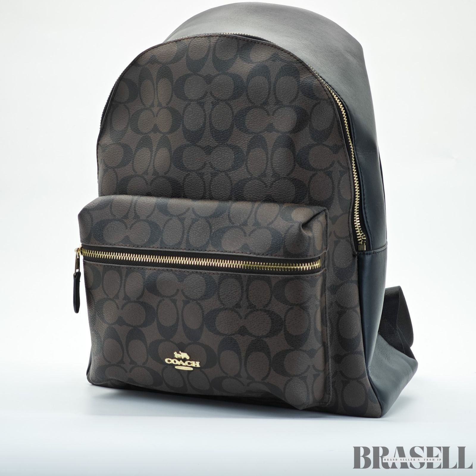 COACH Charlie Signature Backpack Brown color for Men and Women