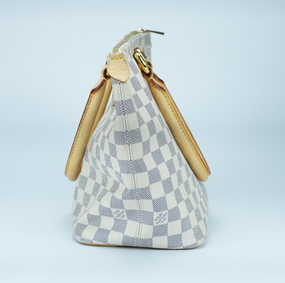 LOUIS VUITTON Damier Azur Saleya PM N51186