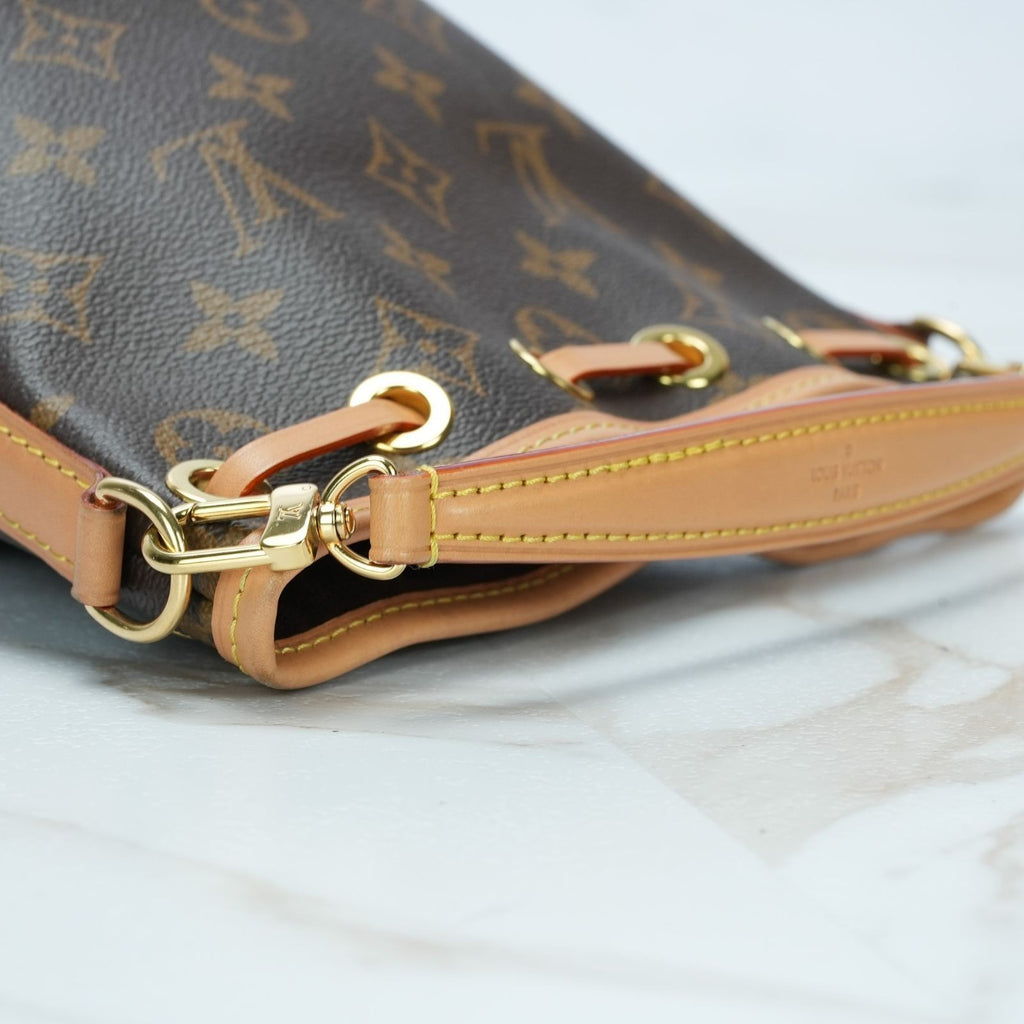 LOUIS VUITTON Nano Noe Monogram M81266 Handbag/Shoulder Bag/Bucket Bag Brown