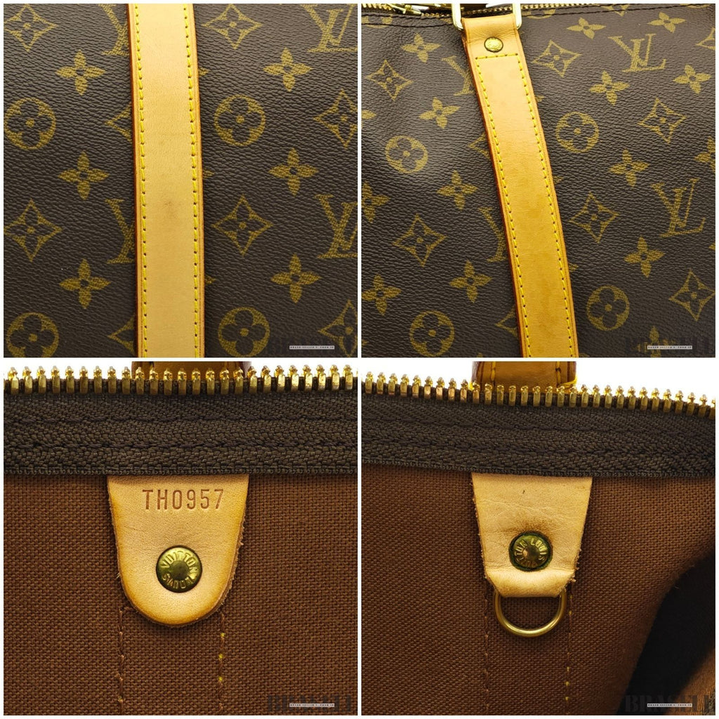 Louis Vuitton Keepall Bandoulière 55 M41414 Handbag Boston Bag Larg Brown Unisex