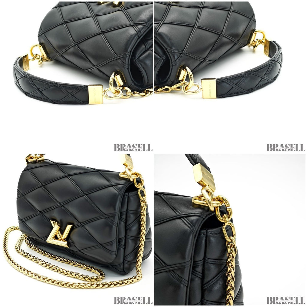 Louis Vuitton Maltage Pattern GO-14 PM M12004 2Way Handbag Chain Black