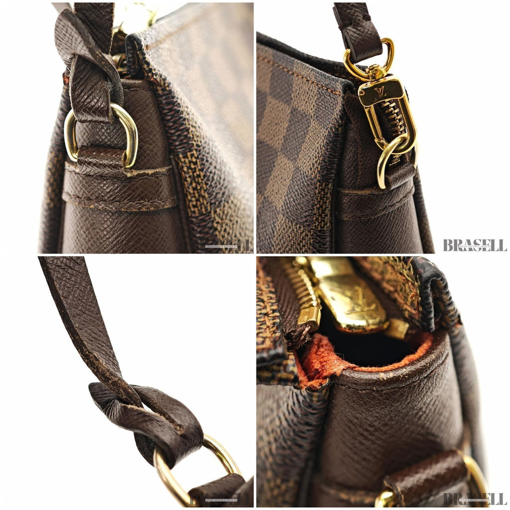Louis Vuitton Trousse Makeup N51982 Handbag One Shoulder Damier Canvas Brown