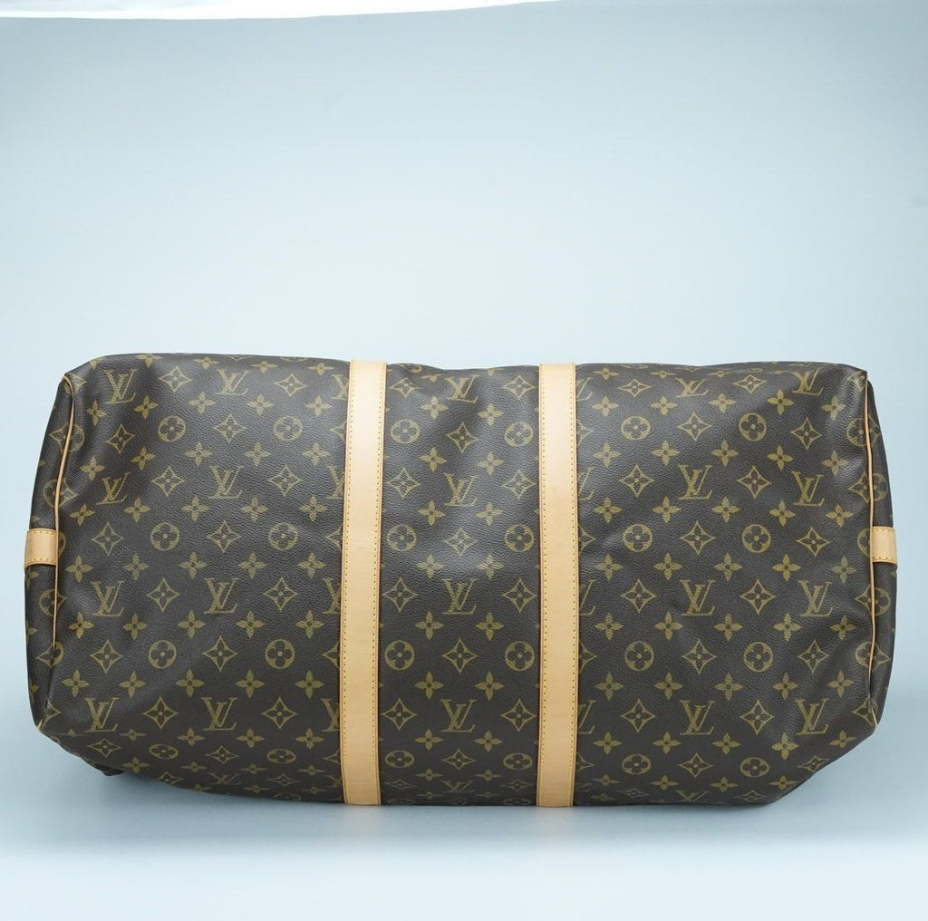 LOUIS VUITTON Keepall 55 M41416 Boston Bag Travel Bag Brown Large Capacity