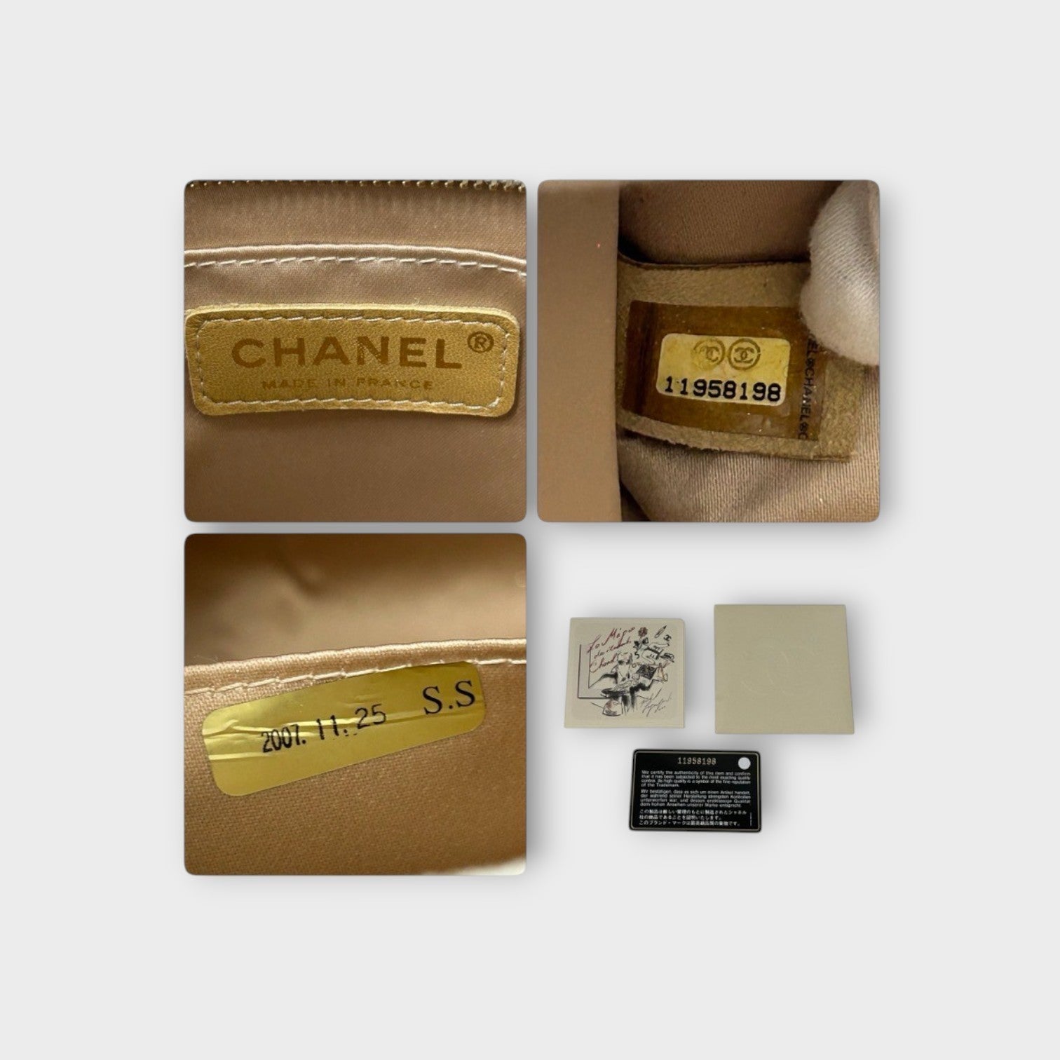 CHANEL Chain Shoulder Bag Crossbody A37156 Gold Patent Leather 【B】