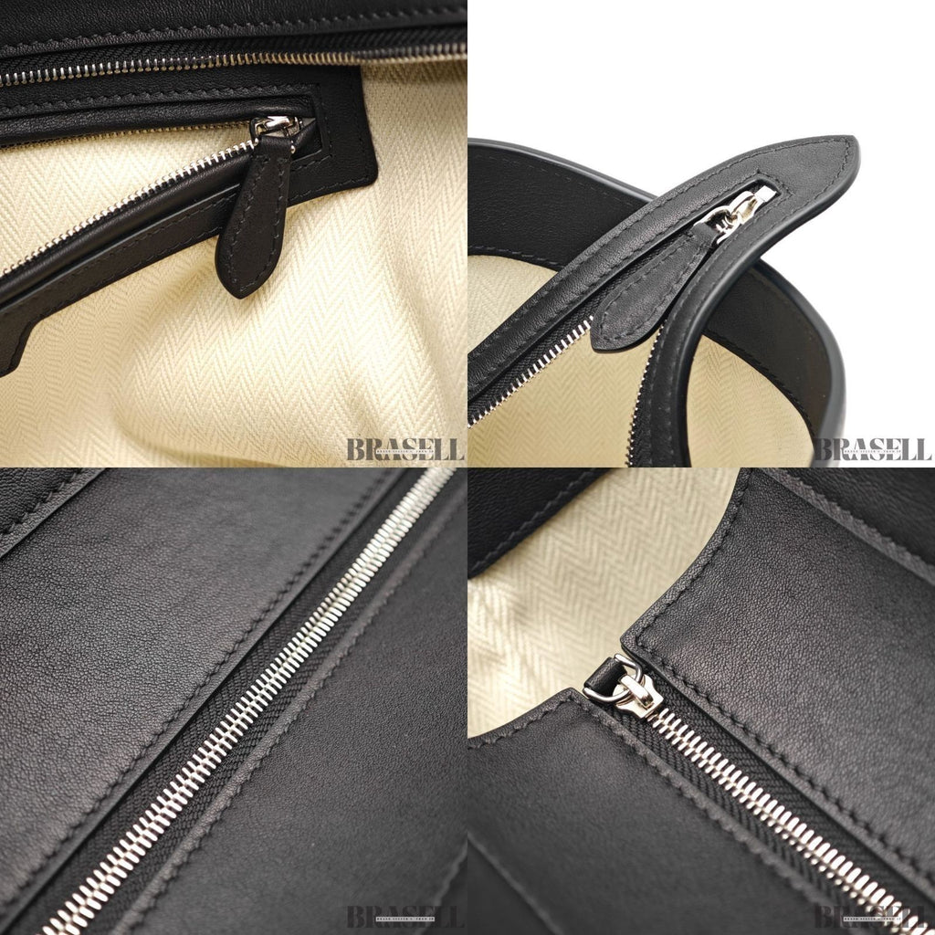 The Row Marlo 17 Leather Tote Bag Handbag Black Women's Made in Italy