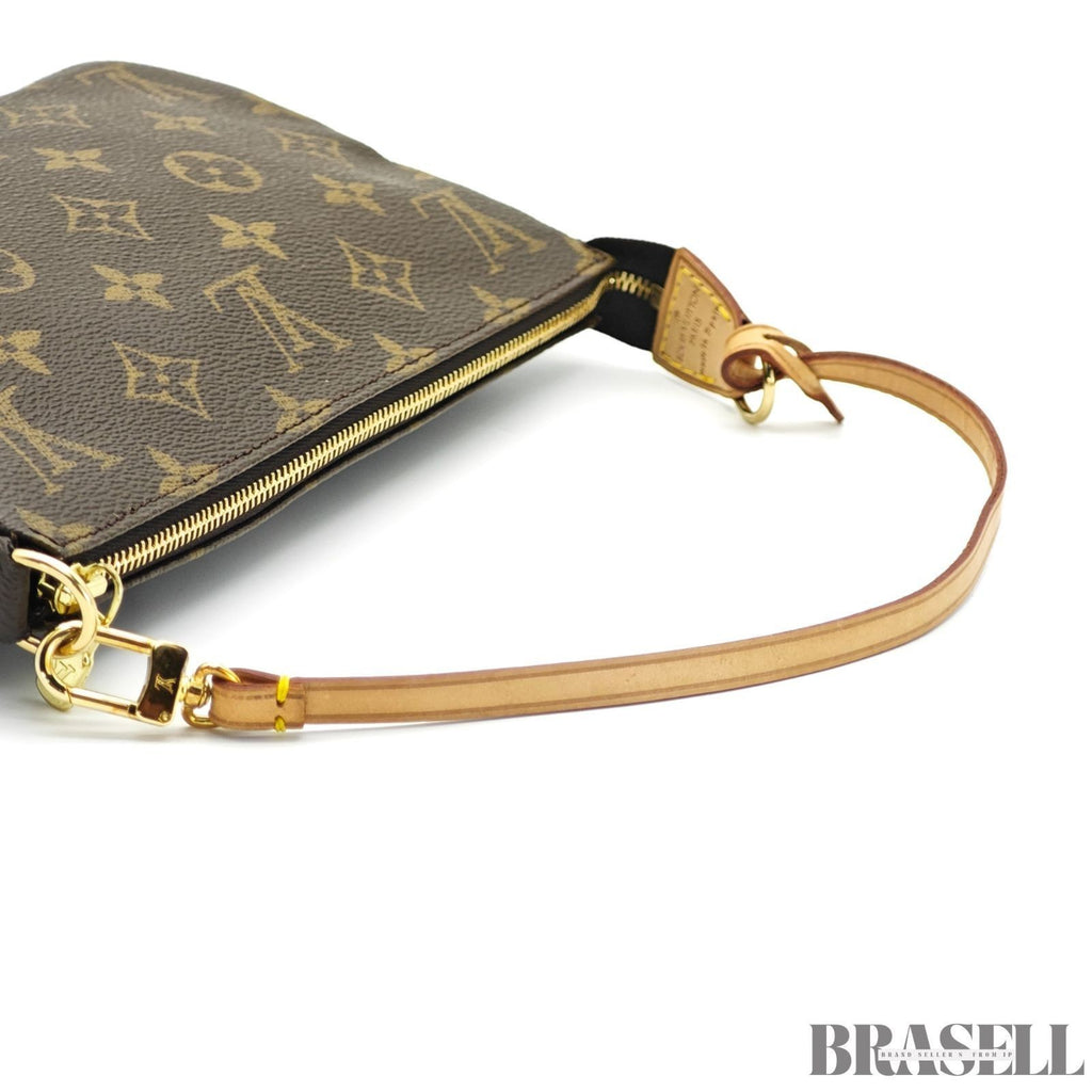 LOUIS VUITTON Pochette Accessoires M51980 Monogram Mini Handbag Brown Women’s