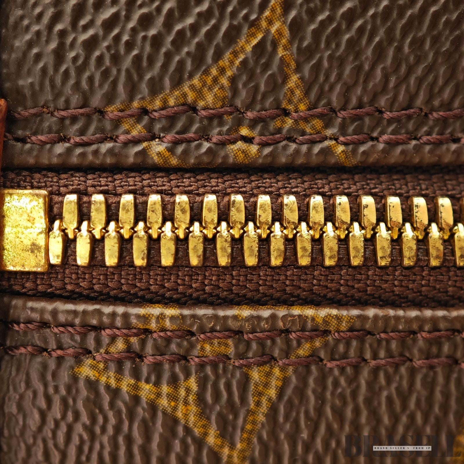 LOUIS VUITTON Alma PM Handbag M51130 Monogram Leather Brown FL1010