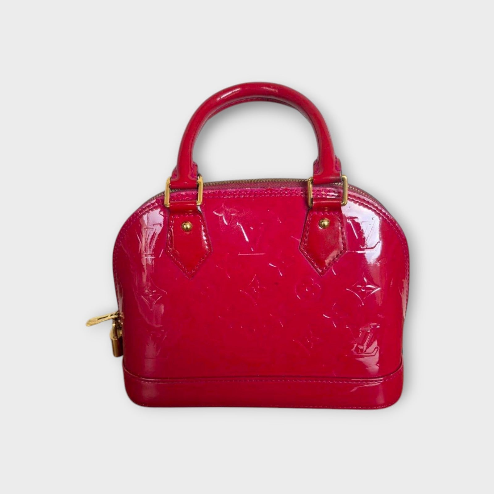 LOUIS VUITTON Alma BB Shoulder Bag Pink Rose Indigo