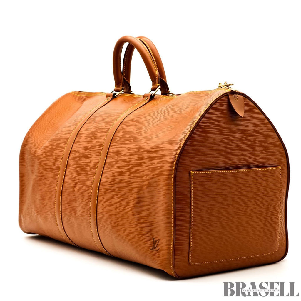 LOUIS VUITTON Epi Keepall 55 M42958 Zipangu Gold Boston Travel Bag Women’s