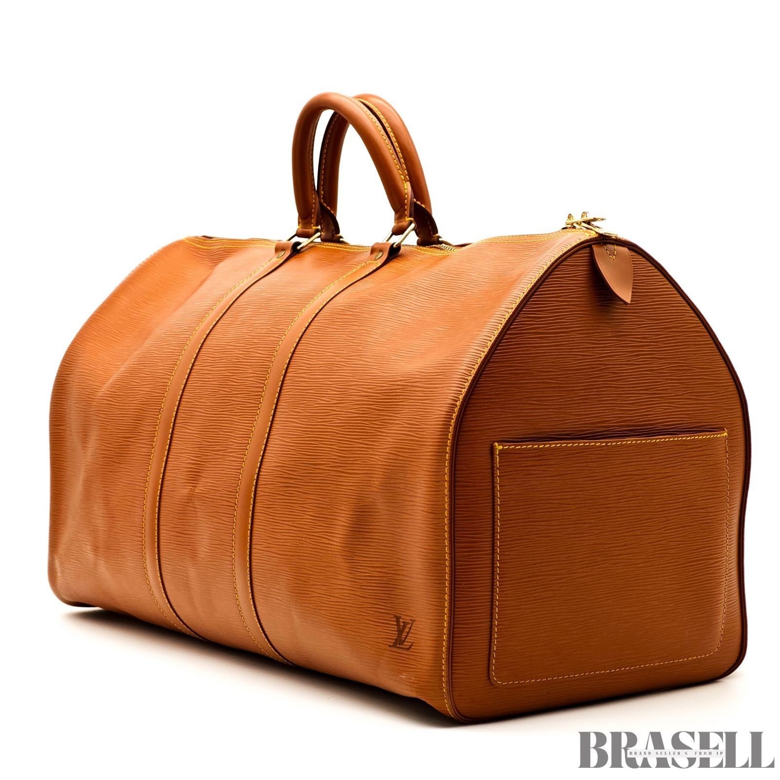 LOUIS VUITTON Epi Keepall 55 M42958 Zipangu Gold Boston Travel Bag Women’s