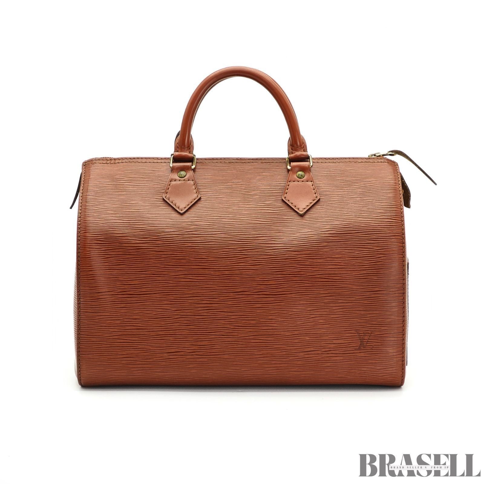 Borsa a mano Louis Vuitton Epi Speedy 30 marrone M43003 in pelle marrone da...