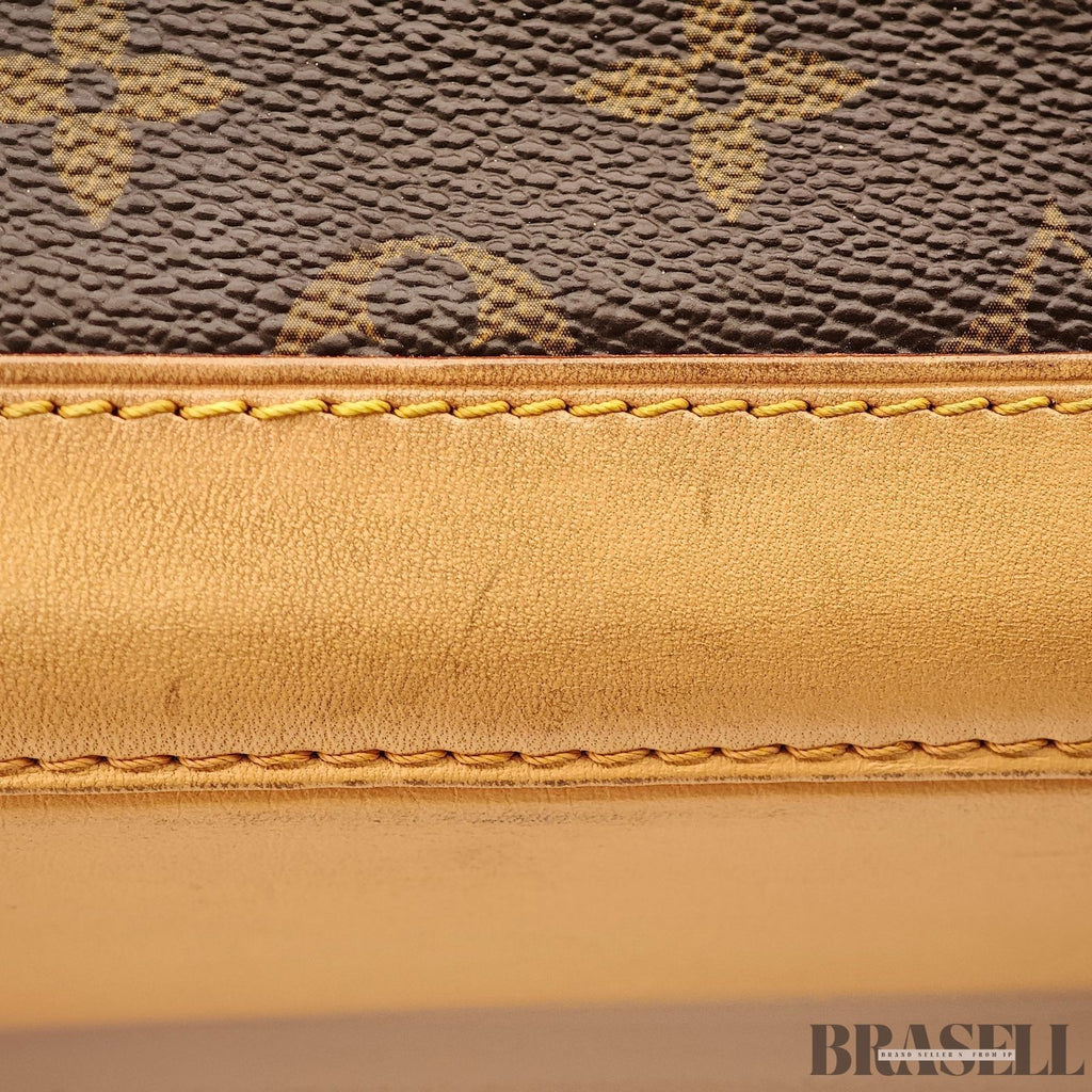 Louis Vuitton Lockit Horizontal Tote Bag M40104 Monogram Canvas Leather Brown