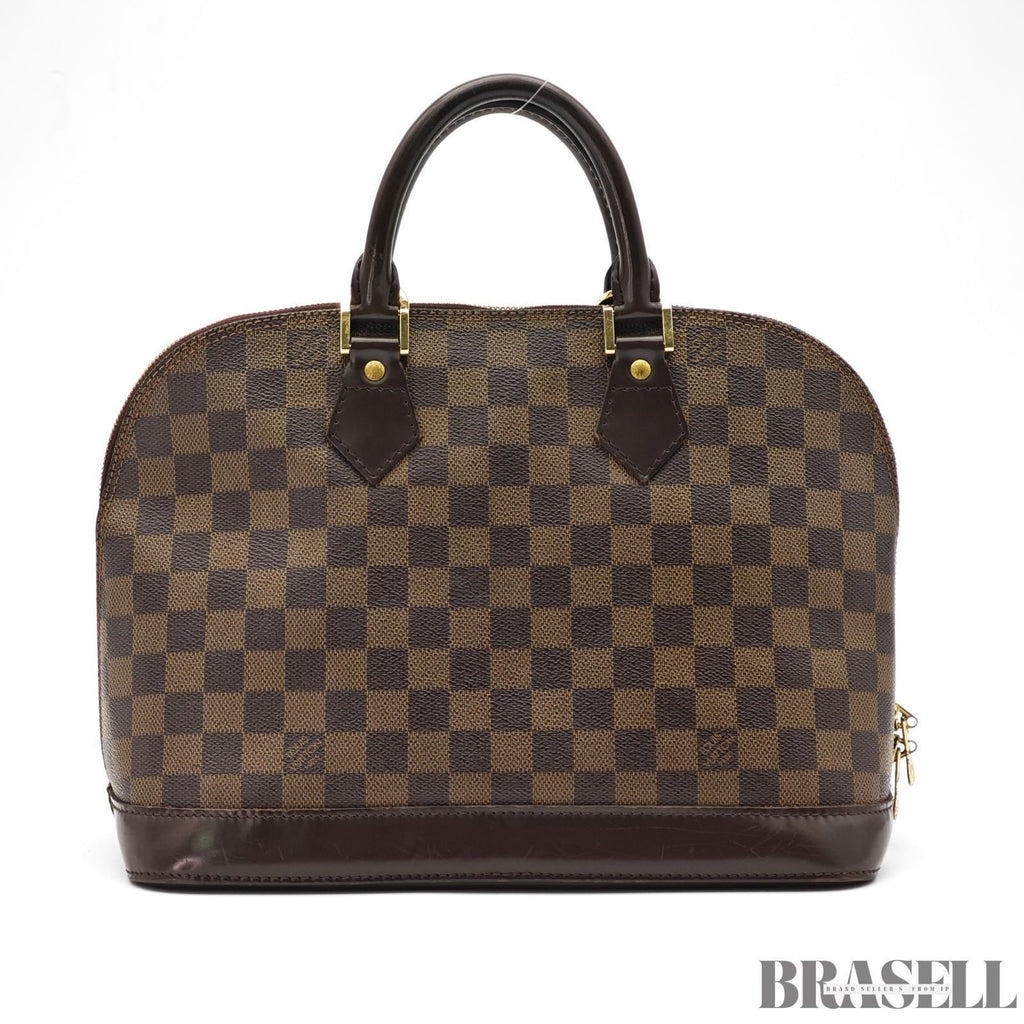 LOUIS VUITTON Alma Handbag Tote Bag Damier Ebene Canvas Brown N53151