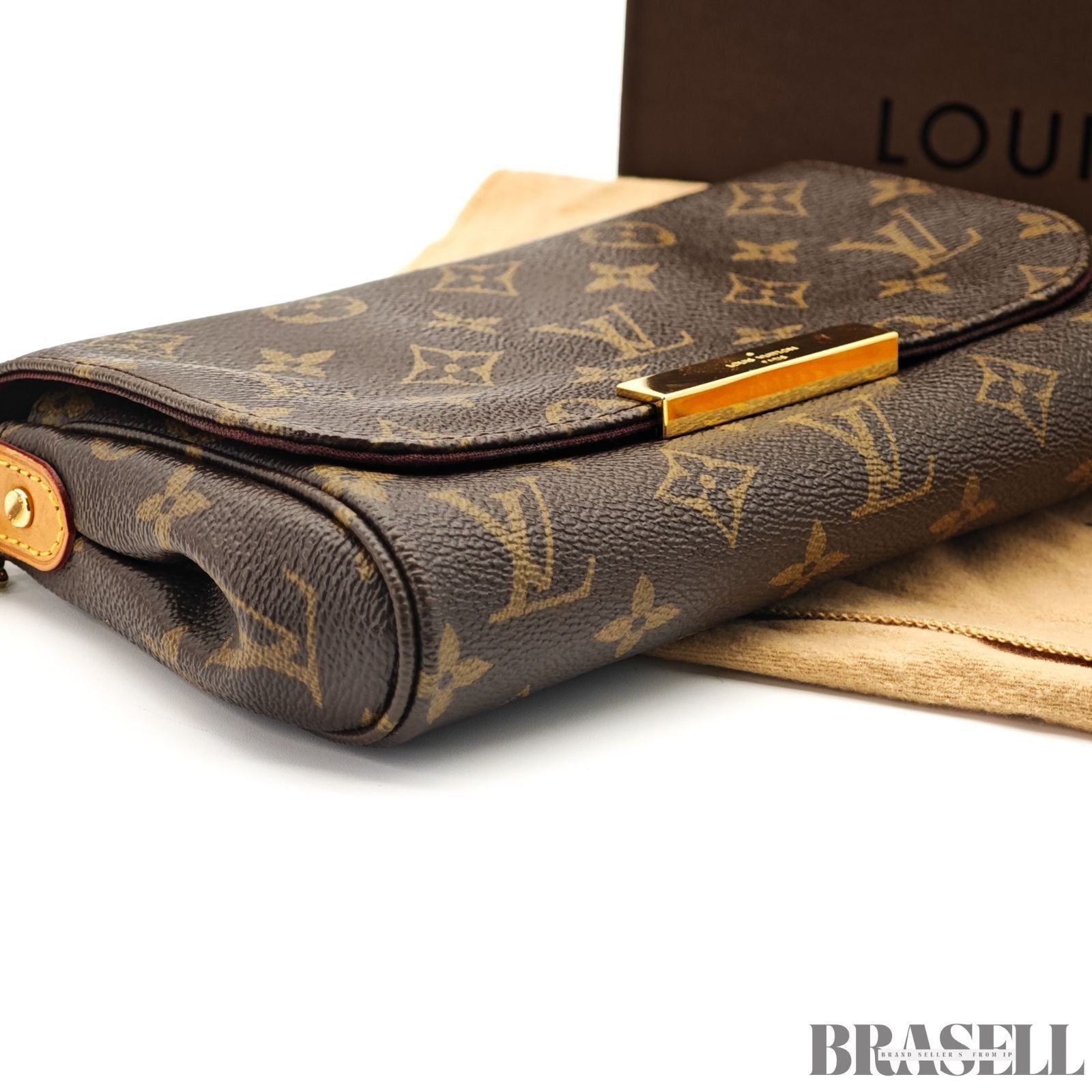 LOUIS VUITTON Monogram Favorit MM Shoulder Bag 2way M40718 Auth FL3175