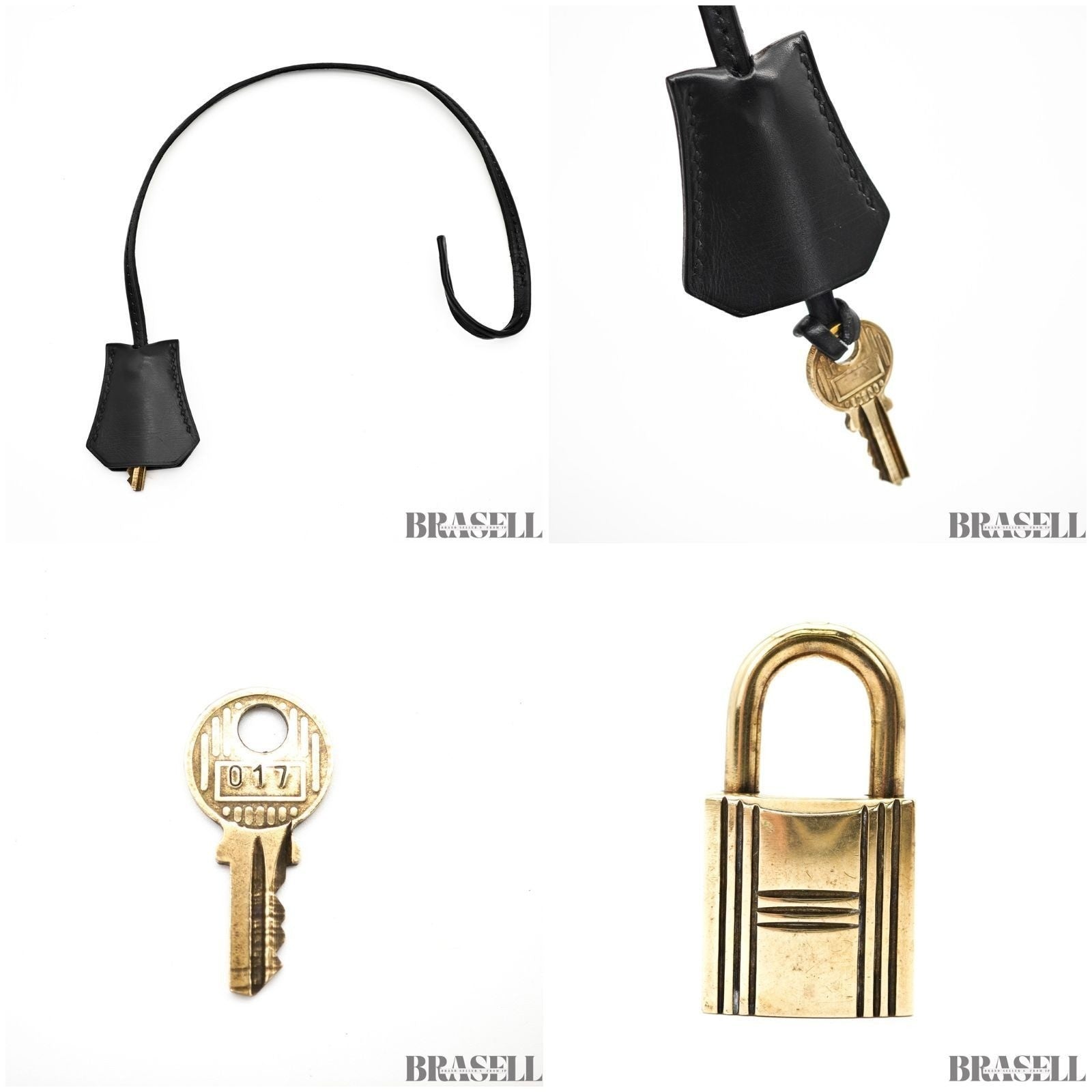 Borsa Hermès Kelly 32 borsa borsetta nera donna hardware oro con scatola e...